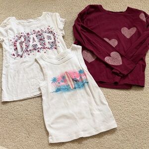 Lot of 3 GAP Kids girls shirts size L(10)